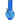 Front view of the 9-inch JM Plastics Bubble Base with Carb Hole Acrylic Water Pipe, showing its clear blue construction and simple base design.