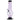 A front view of the 9-inch JM Plastics Bubble Base with Carb Hole Acrylic Water Pipe, showing its rounded base and clear purple tint.