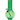 Front view of the 9-inch JM Plastics Bubble Base with Carb Hole Acrylic Water Pipe, showing its clear green body and simple base design.