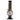 A straight-on view of the 9-inch JM Plastics Bubble Base with Carb Hole acrylic water pipe, showcasing its clear construction.