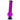 Front view of the 12-inch JM Plastics Large Bubble Base with Bent Neck and Grip Acrylic Water Pipe, showing a purple-tinted acrylic body.