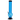 Front view of the 12-inch JM Plastics Evil Eye Pyramid Bubble Base Acrylic Water Pipe, showing its blue, patterned base.