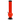 A front view of the 12-inch JM Plastics Evil Eye Pyramid Bubble Base Acrylic Water Pipe, showcasing its clear acrylic construction and pyramid base.