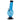 A front view of the 9-inch JM Plastics 420 Coin Base acrylic water pipe, showcasing its grip and clear blue hue.