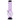 Front view of the 12-inch JM Plastics Large Bubble Base with Grip Acrylic Water Pipe, showing a purple, rounded base and clear acrylic tube.