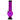 A front view of the 12-inch JM Plastics Large Bubble Base with Grip Acrylic Water Pipe, showcasing its clear purple construction.