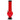 Front view of the 12-inch JM Plastics Large Bubble Base with Grip Acrylic Water Pipe, featuring a clear, rounded base.