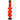 A front view of the 12-inch JM Plastics Triple Bubble Acrylic Water Pipe, showing its stacked, bulbous design.