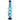 Front view of the 12-inch JM Plastics Triple Bubble Acrylic Water Pipe, showcasing its stacked, transparent blue bubble design.