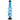 Front view of the 12-inch JM Plastics Triple Bubble Acrylic Water Pipe, showcasing its stacked, rounded blue design.