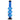 Front view of the 12-inch JM Plastics Triple Bubble Acrylic Water Pipe, featuring three rounded blue bubbles stacked atop each other.