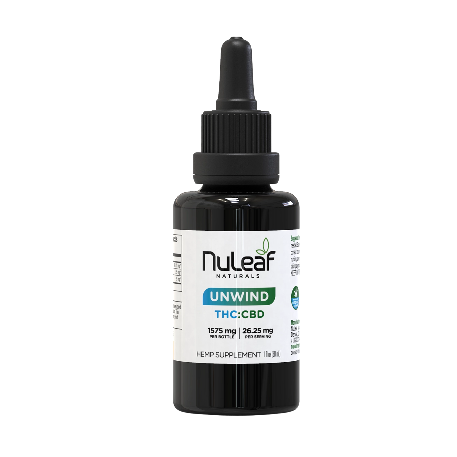 NuLeaf Naturals Unwind THC Oil