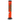 Tall, front view of the JM Plastics Flame Straight Tube with Carb Hole Acrylic Bong - 12 in. in translucent red with green flame graphics and black base
