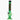 Centered front view of the JM Plastics Flame Bubble Base with Ring and Carb Hole Acrylic Bong showing a light-green straight tube with red flame graphics, black mouthpiece, and angled metal bowl.