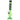 A front view of the JM Plastics Flame Bubble Base with Ring and Carb Hole Acrylic Water Pipe, featuring a green, patterned design.