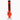 Vertical front view of a red JM Plastics Flame Bubble Base with Ring and Carb Hole Acrylic Bong featuring black flame graphics, a silver bowl angled from the bubble base, and a clear round foot.