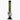 Front view of the JM Plastics Flame Bubble Base with Ring and Carb Hole Acrylic Bong showing a translucent smoky tube with green flame graphics, spherical bubble base and metal downstem.