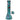 Front view of the 12-inch Famous Design Floral Lush Beaker Water Pipe, showcasing a colorful floral pattern on its glass body.