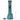 Front view of the 12-inch Famous Design Floral Lush Beaker Water Pipe, showcasing a detailed floral pattern on its green glass body.