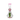 Flower Vase Bong in a front view, displaying a uniquely shaped clear glass with a textured joint.