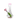 Front view of the Flower Vase Bong, a clear glass piece with a bulbous base and a narrow, elongated neck.