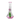 A front view of the Flower Vase XL Bong, showcasing its clear glass construction and unique floral-inspired shape.