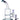 Front view of the 9-inch Green Bent Neck with Honeycomb Perc Water Pipe, showcasing its clear glass construction and angled neck.