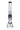 A front view of the 16-inch DankStop Beaker with Perc & Color Mouthpiece, featuring a blue mouthpiece and clear glass construction.