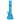 Front view of the 14.7-inch Octopus Beaker Water Pipe, showcasing a vibrant blue glass beaker with detailed octopus imagery.