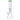 Front view of the 16-inch 7mm Beaker with Matrix Perc Water Pipe in green, showing its classic beaker shape and clear glass construction.