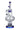 A front view of the 14-inch Tube-ular with Dual Perc Water Pipe, showcasing its clear glass construction and dual percolation system.