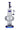 Front view of the 14-inch Tube-ular with Dual Perc Water Pipe, showcasing its clear glass construction and unique perc arrangement.