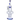 Front view of the 14-inch Tube-ular with Dual Perc Water Pipe, showcasing its clear glass construction and intricate percolator design.