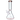Front view of the 12-inch DankStop Big Base Beaker with Color Accents water pipe, showing its clear glass construction and simple beaker shape.