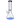 A front view of the 12-inch DankStop Big Base Beaker with Color Accents water pipe, featuring a green accent on the base.