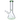 A front view of the 12-inch DankStop Big Base Beaker with Color Accents water pipe, displaying its green accents and simple beaker shape.