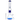 Front view of the 18-inch DankStop Beaker water pipe with a blue tree perc, showing the glass construction and wide base.