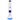 A front view of the 18-inch DankStop Beaker with Tree Perc water pipe, showing the blue glass and perc diffuser details.