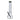 Front view of the 16-inch DankStop Beaker with Color Ring Water Pipe, showcasing its clear glass construction and subtle colored ring.