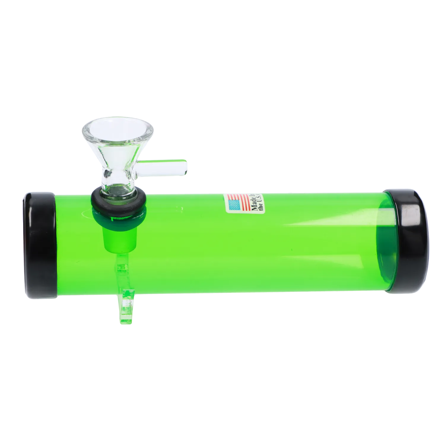 JM Plastics Smokey with Glass Bowl Acrylic Steam Roller