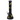 Front view of the 14.7-inch Honeybee Beaker Water Pipe, showcasing its dark glass construction and classic beaker shape.