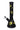 Front view of the 14.7-inch Honeybee Beaker Water Pipe, showcasing a dark glass beaker with a decorative honeycomb pattern.