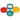 Overhead view of the disassembled Cali Cloud X 63mm 3-Stage Grinder, showcasing its three colorful, tiered sections.
