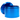A partially open Cali Cloud X 90mm 3-Stage Aluminum Grinder, showcasing its tiered construction and metallic blue finish.
