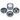 Overhead view of the disassembled Cali Cloud X 63mm 3-Stage Glass Window Grinder, showcasing its multi-tiered design and clear window.