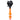 A front view of the JM Plastics Black Gas Mask with Bright Acrylic Water Pipe, showing its striking contrast against a plain white background.