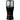 Front-facing view of the black Pulsar King Kut Portable Electric Herb Grinder with a clear removable top, central power button and red accent band.