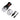 Angled top-down view of the Pulsar King Kut Portable Electric Herb Grinder with its black and red motorized unit, clear glass jars, USB cable, and cleaning brush on white background