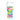 Front-facing view of the colorful tie-dye Pulsar King Kut Portable Electric Herb Grinder with its clear top chamber and visible stainless steel blades.
