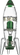 Front view of the Rocket Ship XL Bong, a clear glass water pipe with a rocket ship-inspired design.